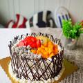 8寸水果奶油生日蛋糕 ! 親手做一個美味又健康的生日蛋糕吧~
