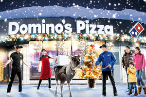 這冬天北海道會太冷，因此達美樂就已經開始訓練「用馴鹿送披薩」！