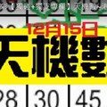 (12/15)六合彩【獨碰+獨支專欄】天機數~港號~僅供參考   
