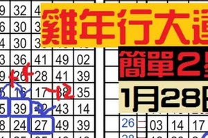 [01/28]六合彩 ★★ 雞年行大運，簡單獨星 獨支專車