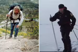 29歲男打賭「徒步環遊世界一周」 他真的走27年!終於快到家 29歲男打賭「徒步環遊世界一周」 他真的走27年!終於快到家