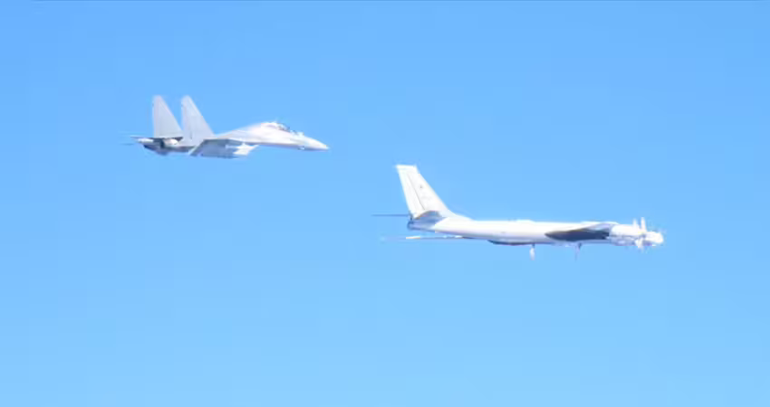 中俄軍機包夾日本!自衛隊緊急升空 日防長嚴正發聲了