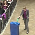 她順手撿起地上的寶特瓶丟進垃圾桶，沒想到周圍的人竟然這樣對她....讓人不敢相信啊！