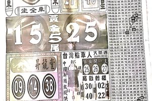 12/23  中國新聞報-大樂透參考