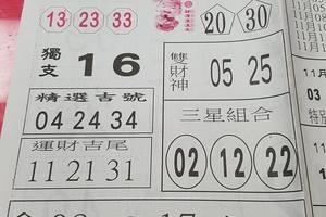 11/25-11/26  台北鐵報-今彩539參考