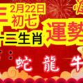 准！2月22日年初七十二生肖運勢，特吉：蛇龍牛必轉