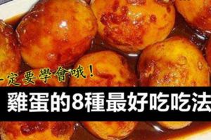 【酒樓飯店】雞蛋的8種最好吃吃法，一定要學會哦！