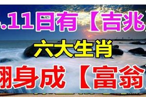 4.11日有吉兆，六大生肖翻身成富翁！