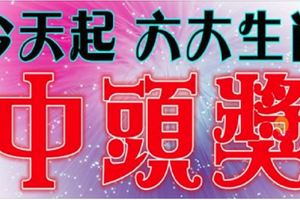 今天開始後，這幾大生肖鴻運當頭，買彩票有望中頭獎