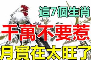 這7個生肖，千萬不要惹，因為他們5月實在太旺了！