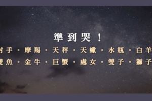 準到哭！！！射手。摩羯。天秤。天蠍。水瓶。白羊。雙魚。金牛。巨蟹。處女。雙子。獅子！！！