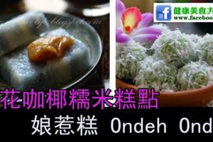 娘惹藍花咖椰糯米糕點@娘惹糕-OndehOndeh，兩款都超愛吃噠！！