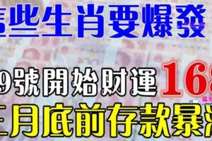 這些生肖要爆發了，19號開始財運一路發，三月底前存款暴漲