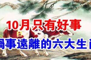 運勢大翻身！十月將近「黴運散盡」即將迎來好事的6大生肖