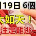 12月19日運大如天，今天難逃一獎，雙手雙腳都數錢的生肖