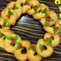 HowToMakeChristmasWreathButterCookies!(Nofondant)聖誕花圈牛油曲奇餅！(無翻糖)