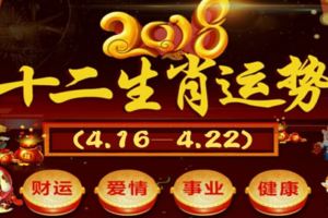 十二生肖本週運勢記得看2018年(4.16—4.22)【必轉】