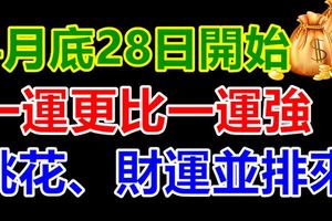 4月底28日開始，這4大生肖一運更比一運強，桃花、財運並排來