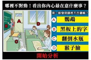 【邏輯測驗】哪裡不對勁！你第一眼發現哪裡不合邏輯？