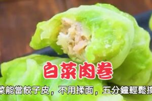 白菜能當餃子皮，不用揉面，五分鐘輕鬆搞定