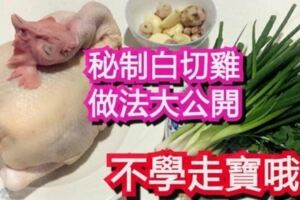 【秘制白切雞的做法大公開】不學就走寶哦！