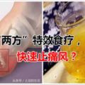 「兩方」特效食療，快速止痛風？