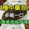 這六種中藥泡水喝，多喝一口，肝臟的毒素就被多清除一分