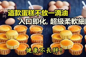 這款蛋糕不放一滴油*蛋糕怎麼做少糖的健康蛋糕