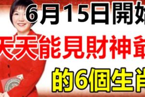 6月15日開始，這6個生肖天天能見財神爺，一定會發財！