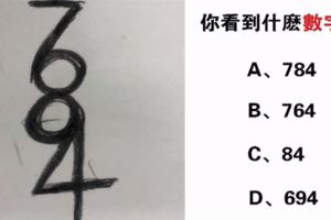 心理測試：你看到什麼數字？看出你的真實性格如何！