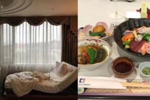 一名記者去日本一家著名婦產醫院體驗了一下，魚子醬料理，甜點..光是食物就讓所有灣媽媽想拼二寶！