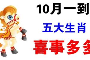 財富大豐收！10月一到「天賜吉兆」的5大生肖，喜事一件接一件來