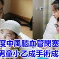 三度中風腦血管閉塞　4歲男童小乙成手術成功！