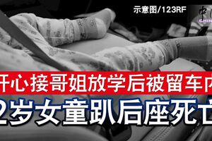 開心接哥姐放學後被留車內2歲女童趴後座死亡