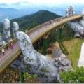 越南耗資600億打造「巨人托橋的黃金橋」超猛設計「全長150公尺」美得好想立刻訂機票！