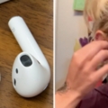 不用再害怕會弄丟蘋果Airpods　少女DIY「耳環＋耳機」大受歡迎