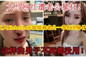 【大馬網紅Michelle在醫院被老公一拳打至鼻骨爆裂！】這到底是怎麼當一個父親和老公！？