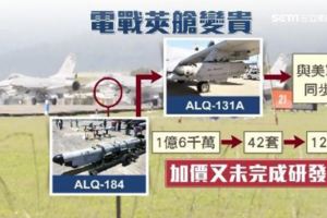 空軍採購電戰莢艙　傳價格暴增且測試未過關