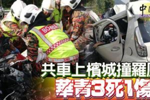 共車上檳城撞羅釐華青3死1傷