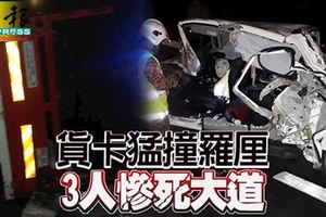 貨卡猛撞羅釐3人慘死大道