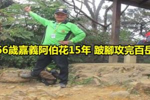 66歲阿伯花15年跛腳攻完百岳