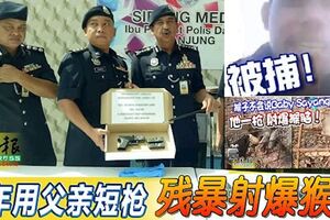 私用父親手槍轟斃猴子！男子被警方逮捕！