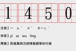 「1450」的真正意思是什麼？一張圖看懂緣由於此