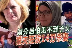 鬧分居怕見不到子女狠夫狂砍14刀殺妻