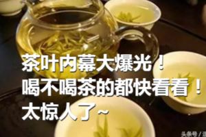 茶葉內幕大爆光！喝不喝茶的都快看看！太驚人了~