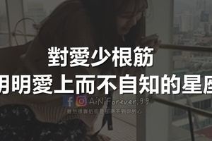 對愛少根筋明明愛上而不自知的星座