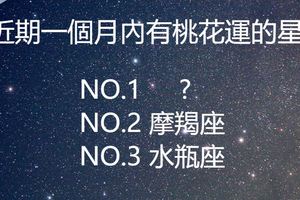 近期一個月內有桃花運的星座