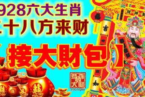 928六大生肖，二十八方來財，【接大財包】