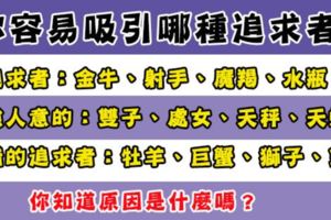 你招惹的都是什麼人啊！十二星座容易吸引什麼樣的追求者！