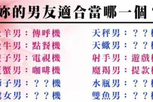 十二星座男友的「正確使用方法」！妳的他最適合擔任「什麼機」？